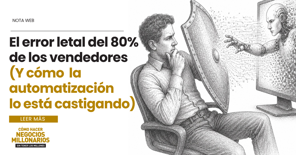 El error letal del 80% de los vendedores (y cómo la automatización lo está castigando)